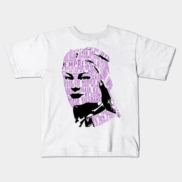 Sindel text portrait Kids T-Shirt by Jawes